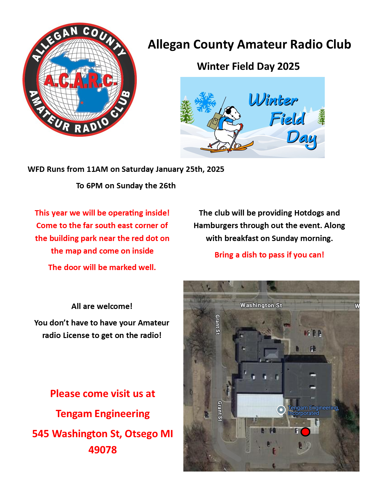 Winter Field Day 2025 | Allegan County Amateur Radio Club